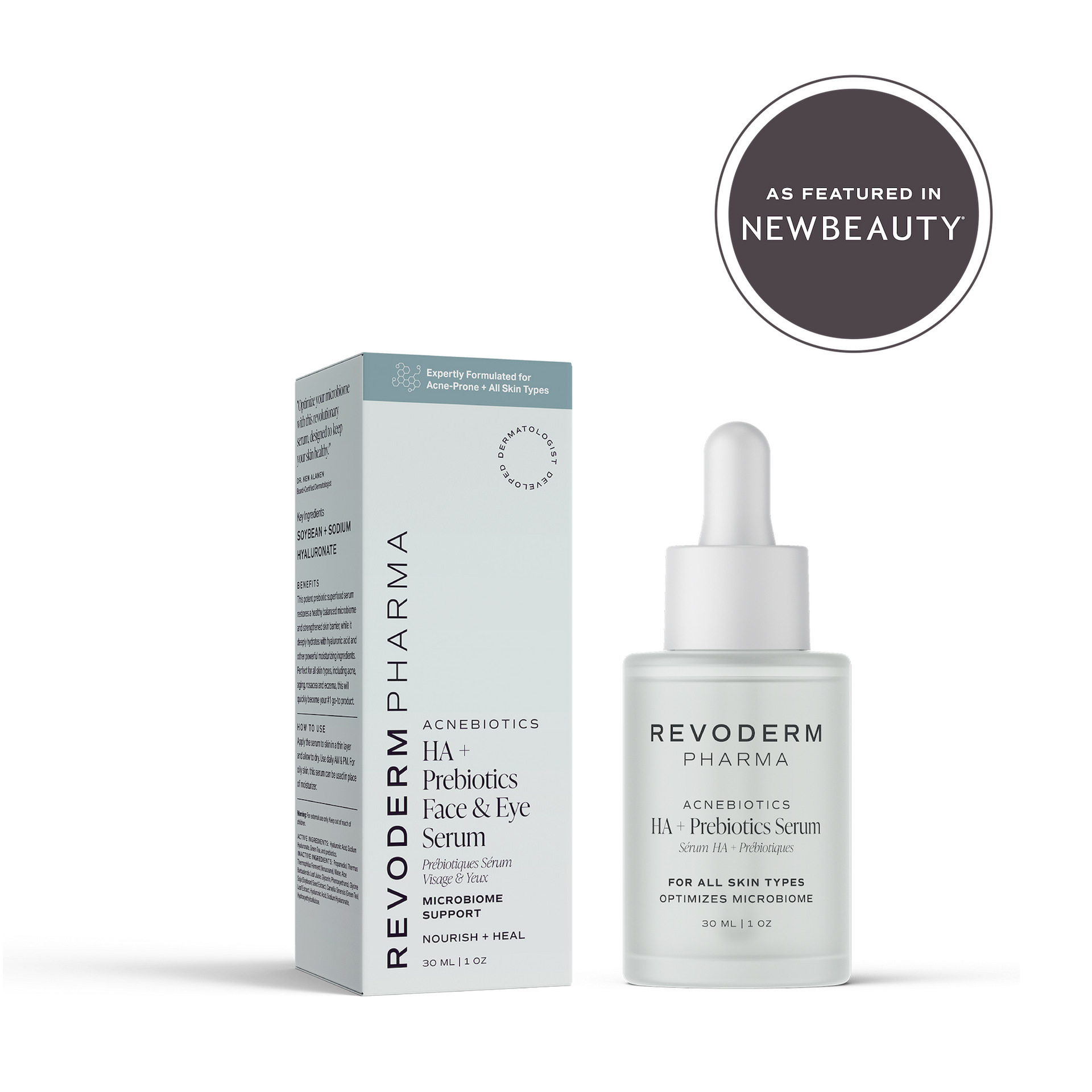 HA + Prebiotics Serum for Face + Eyes (formerly Intense Hydrating